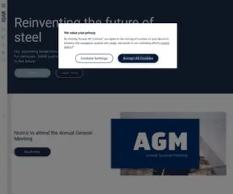 SSab.com(SSAB high) Screenshot