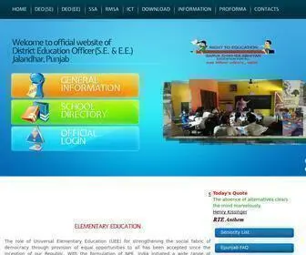 SSajalandhar.org(Home Page District Education Officer) Screenshot
