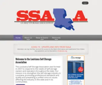 SSala.org(Louisiana Self Storage Association) Screenshot