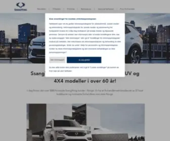 SSangyong.no(Norge) Screenshot