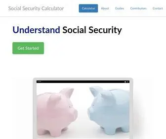 SSA.tools(A social security calculator) Screenshot