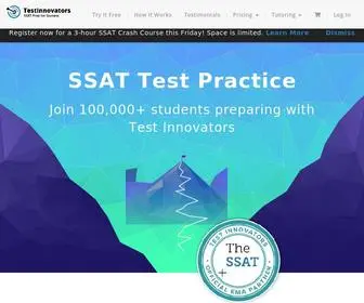 SSatpracticetest.com(SSAT Practice Test by Test Innovators) Screenshot