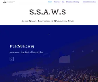 SSaws.org(Slavic School Association of Washington State) Screenshot