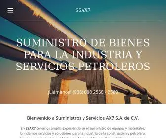 SSax7.com(Suministros y servicios para la industria petrolera en Campeche) Screenshot