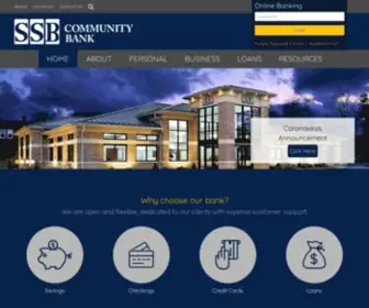 SSbonline.com(SSB Community Bank) Screenshot