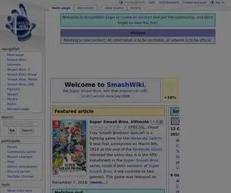 SSbwiki.com(SmashWiki) Screenshot