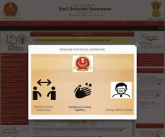 SSC-CR.org(STAFF SELECTION COMMISSION) Screenshot