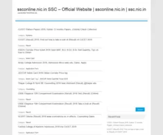 SSC-Nic.com(Ssconline.nic.in SSC) Screenshot