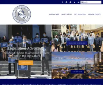 SSCCC.org(Student Senate for California Community Colleges) Screenshot