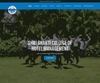 SSCHM.com(Shri Shakti College of Hotel management popularly known as SSCHM) Screenshot