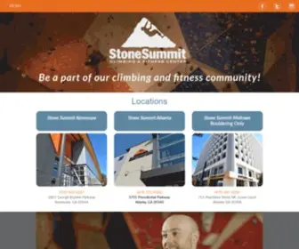 SSclimbing.com(Stone Summit Climbing and Fitness Centers) Screenshot