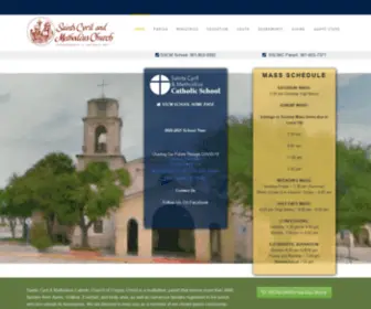 SSCMC.org(SS Cyril & Methodius Catholic Church & SSCM School) Screenshot