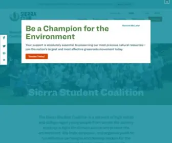 SSC.org(The Sierra Student Coalition (SSC)) Screenshot