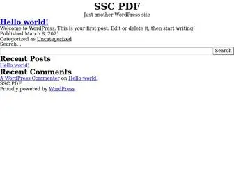 SSCPDF.net(SSC PDF) Screenshot