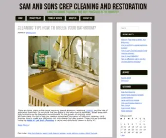 SScrep.com(Sam and Sons Crep Cleaning and Restoration) Screenshot