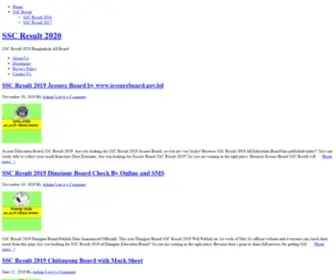 SScresult2019BD.com(SSC Result 2020 Bangladesh Education Board Results) Screenshot