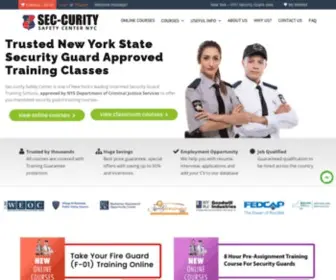 SScsecurityguardtraining.com(NYS Security Guard Training Classes) Screenshot