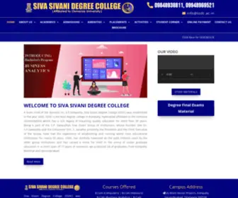 SSDC.ac.in(Siva Sivani(SSDC)) Screenshot