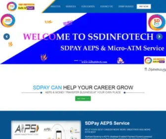 SSdinfotech.com(SDPay,Best AEPS,PAN Agency,Multi-Recharge,Website Development Company India) Screenshot