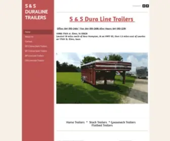 SSduraline.net(S & S DURALINE TRAILERS) Screenshot