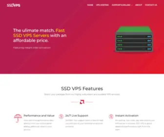 SSDVPS.com(Cheap VPS) Screenshot