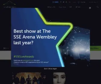 SSearena.co.uk(The SSE Arena) Screenshot