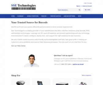 SSebarcodeStore.com(SSE Technologies) Screenshot