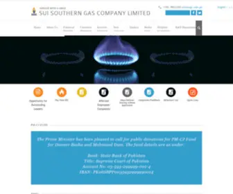 SSGC.com.pk(Sui Southern Gas Company Limited) Screenshot