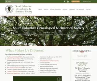 SSGHS.org(South Suburban Genealogical & Historical Society) Screenshot