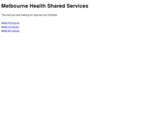 SSG.org.au(Melbourne Health Shared Services) Screenshot