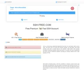 SSH-Free.com(Free Premium 1st Fast SSH Account with Server Singapore) Screenshot