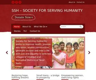 SSHDGL.org(Society for Serving Humanity) Screenshot