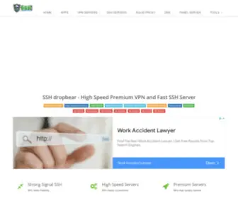 SSHdropbear.net(SSH dropbear) Screenshot