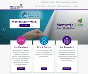 SSHP.com(MemorialCare Select) Screenshot