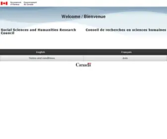 SSHRC.ca(The Social Sciences and Humanities Research Council of Canada (SSHRC)) Screenshot