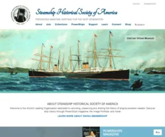 SShsa.org(Steamship Historical Society of America) Screenshot