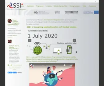 SSI-Master.eu(Joint International Master in Smart Systems Integrated Solutions (SSIs)) Screenshot