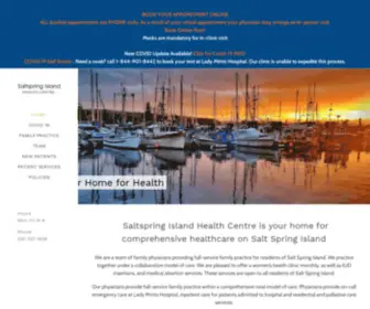 SSihealth.ca(Saltspring Island Health Centre) Screenshot