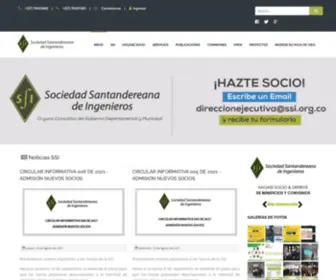 SSI.org.co(Sociedad Santandereana de Ingenieros) Screenshot