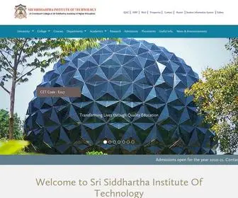 SSit.edu.in(Sri Siddhartha Institute Of Technology) Screenshot
