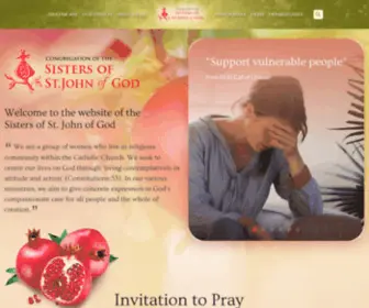 SSJG.org(Congregation of the Sisters of St) Screenshot