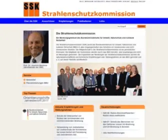 SSK.de(Die Strahlenschutzkommission) Screenshot