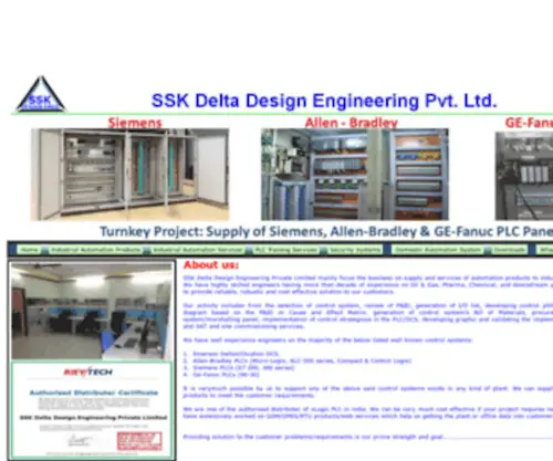 SSkdesign.in(SSK Delta Design Engineering Private Limited PLC Training Institute) Screenshot