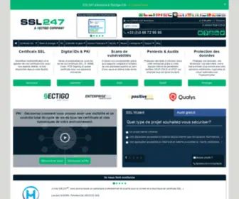 SSL247.be(Certificats SSL) Screenshot