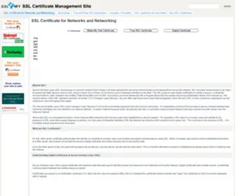 SSL4Net.com(SSL Certificate Management Site) Screenshot