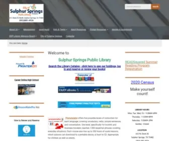 SSlibrary.org(Sulphur Springs Public Library) Screenshot