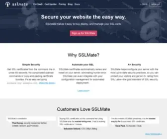 SSlmate.com(Acquire and Monitor SSL Certificates) Screenshot