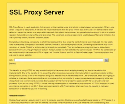 SSLproxyserver.net(SSLproxyserver) Screenshot