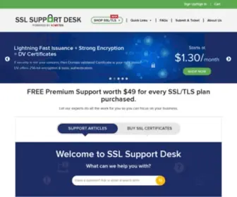 SSlsupportdesk.com(SSL Support Desk) Screenshot