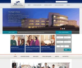 SSM-Rehab.com(SSM Health Rehabilitation Hospital) Screenshot